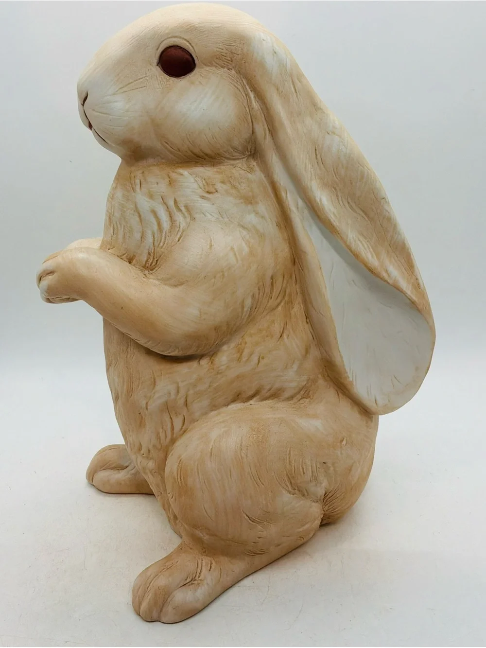 VTG 1989 Dakin Wicki Tut Rabbit Ceramic Figurine Vase Planter Lop Ear Bunny 9” T